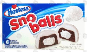 Hostess Sno balls coconut & marshmallow covered chocolate cake with creamy filling, 6-individually wrapped 10.5 ounce