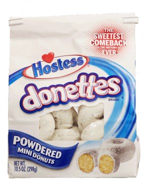 Hostess donettes powdered mini donuts 10.5 ounce