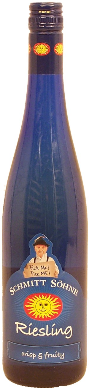 Schmitt Sohne riesling, germany, 9.5% alc./vol. 750 milliliter