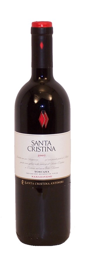 Santa Cristina toscana, sangiovese 90% - merlot 10%, italy, 13% alc./vol. 750 milliliter