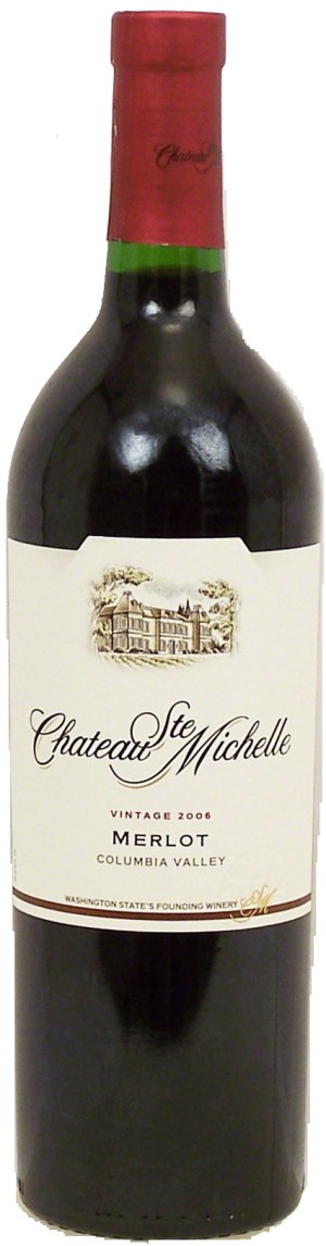 Chateau Ste Michelle columbia valley merlot, 13.5% alc./vol. 750 milliliter