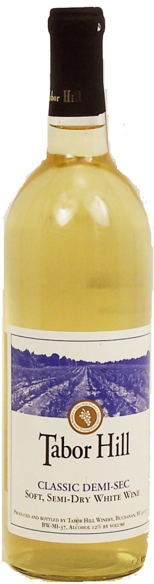 Tabor Hill classic demi-sec, soft, semi-dry white wine, 12% alc. by vol. 750 milliliter