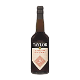 Taylor cream sherry wine of New York, 18% alc. by vol. 750 milliliter