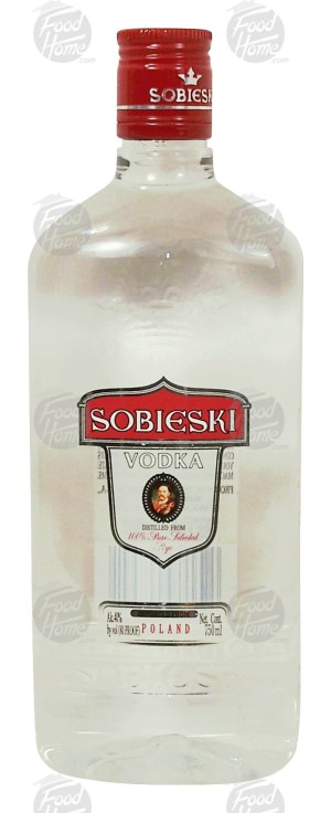 Sobieski vodka from Poland, 40% alc. by vol. 750 milliliter