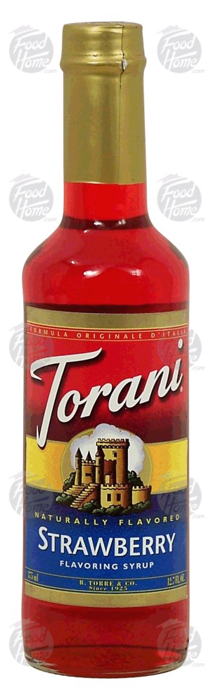 Torani strawberry flavoring syrup 12.7 fluid ounce