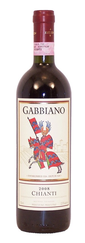 Gabbiano chianti, italy, 12.5% alc./vol. 750 milliliter