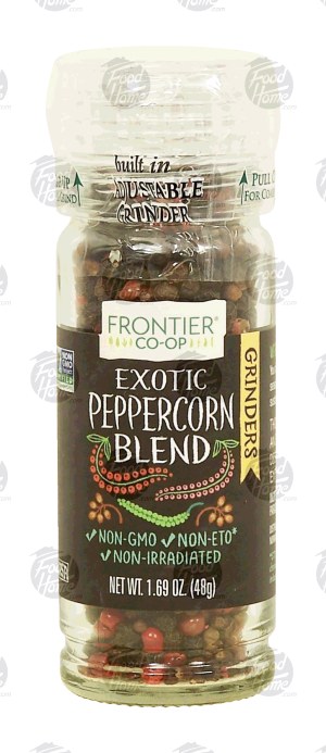 Frontier Co-op exotic peppercorn blend adjustable grinder 1.69 ounce
