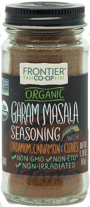 Frontier Brand Organic garam masala seasoning with cardamom, cinnamon & cloves 1.79 ounce