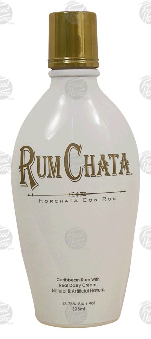 Rum Chata Horchata Con Ron caribbean rum with real dairy cream and natural flavors, 13.75% alc. by vol. 375 milliliter