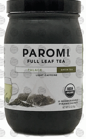 Paromi Tea Palace full leaf great tea, ligh caffeine, 15 biodegradable pyramid sachets 1.6 ounce