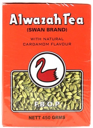 Alwazah (Swan Brand) Tea with natural cardamom flavour, actual upc is 791002 013094 450 gram