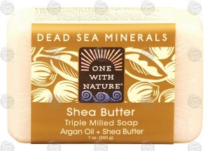 One With Nature Dead Sea Minerals shea butter, triple milled soap, argan oil + shea butter 7 ounce