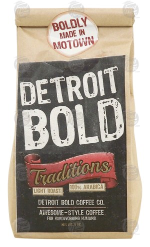 Detroit Bold Traditions light roast ground coffee, 100% arabica 8 ounce