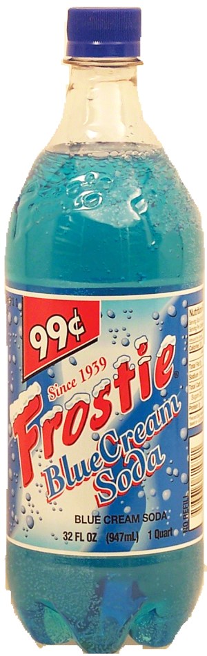 Frostie blue cream soda 32 fluid ounce