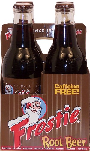 Frostie root beer soda, caffeine free, 12-fl. oz. 4 pack