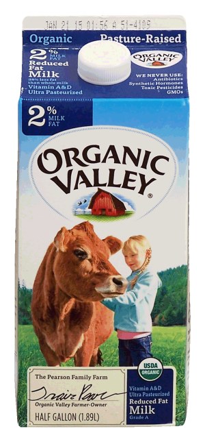 Organic Valley Organic Reduced Fat 2% Milkfat 0.5 gallon