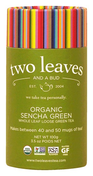 Two Leaves Tea Company organic sencha green whole leaf loose 3.5 ounce