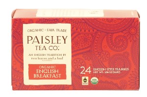 Paisley Tea Co. English Breakfast organic english style tea bags 24 count
