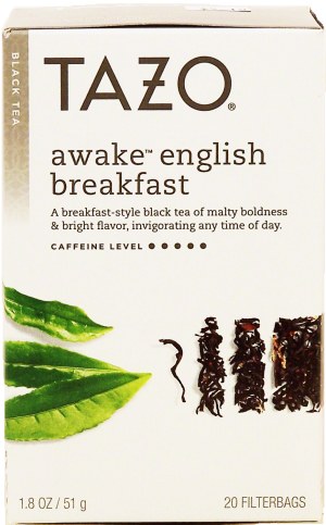 Tazo awake, english breakfast, black tea, 20 filterbags 1.8 ounce