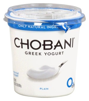 Chobani Greek Yogurt non-fat plain yogurt 32 ounce