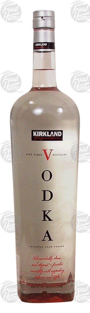 Kirkland Signature vodka imported from France, 5 times distilled 1.75