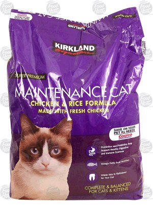 Kirkland Signature Maintenance Cat chicken & rice formula made with fresh chicken 25 pound