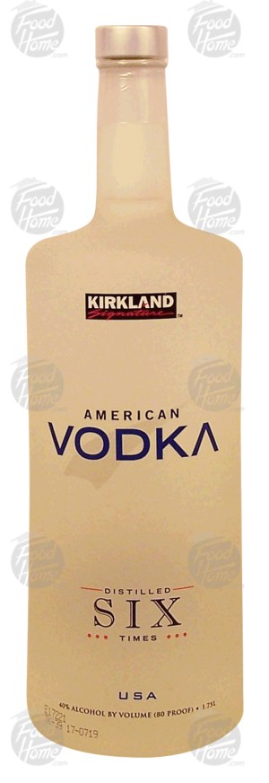 Kirkland Signature American vodka, distilled six times, 40% alc. by vol. 1.75
