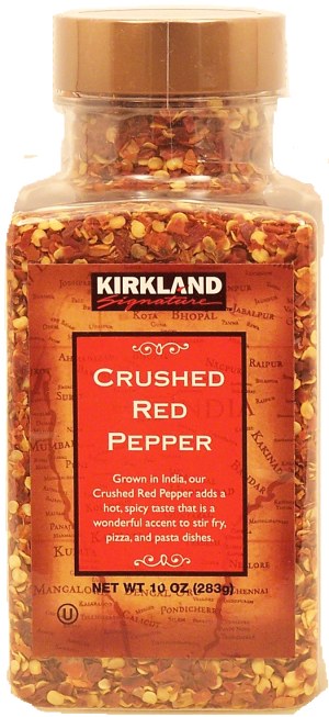Kirkland Signature crushed red pepper, adds a hot & spicy taste 10 ounce