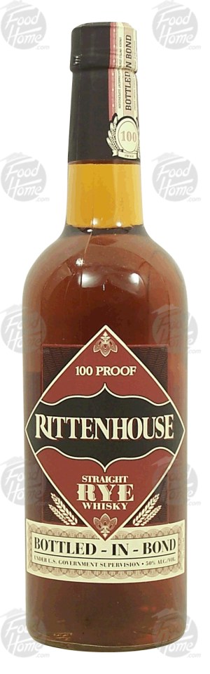 Ritten House straight rye whisky, bottled-in-bond, 50% alc. by vol. 750 milliliter