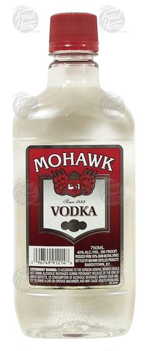 Mohawk vodka, 40% alc. by vol. 750 milliliter