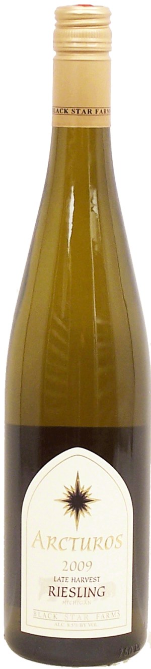 Arcturos late harvest riesling wine from Old Mission Michigan, 8.5% alc. by vol. 750 milliliter