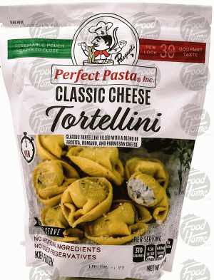 Perfect Pasta, Inc. classic cheese tortellini, frozen bag 12 ounce