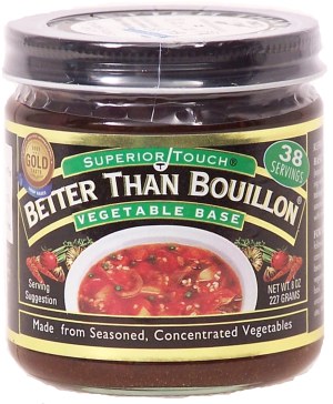 Better Than Bouillon Superior Touch vegetable base made from seasoned, concentrated vegetables 38 servings 8 ounce