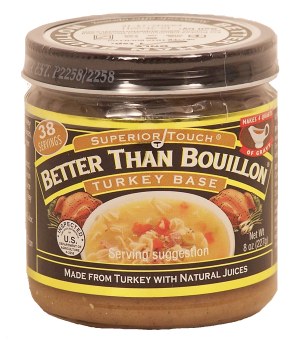 Better Than Bouillon Superior Touch turkey base, made turkey with natural juices 8 ounce