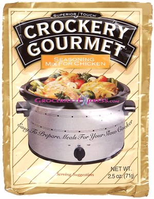Superior Touch Crockery Gourmet seasoning mix for chicken, easy to prepare meals for your slow cooker 2.5 ounce