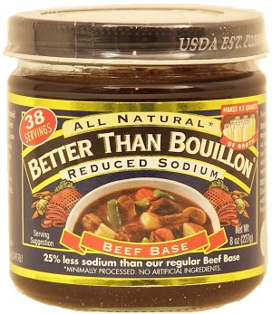 Superior Touch Better Than Bouillon reduced sodium beef base, 38 servings, makes 9.5 quarts 8 ounce