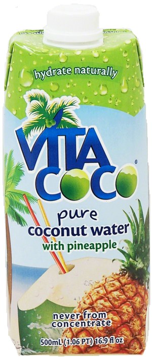 Vita Coco pure coconut water with pineapple 16.9 fluid ounce