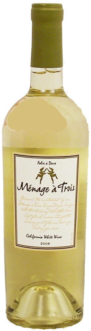 Folie A Deux Menage a Trois white wine of California, 13% alc. by vol. 750 milliliter